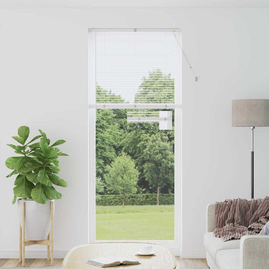 Raam Blind met gordijnen Anders Wit 90 x 220 cm Aluminium