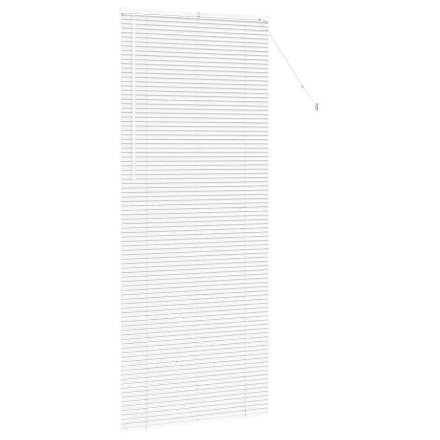 Raam Blind met gordijnen Anders Wit 80 x 130 cm Aluminium