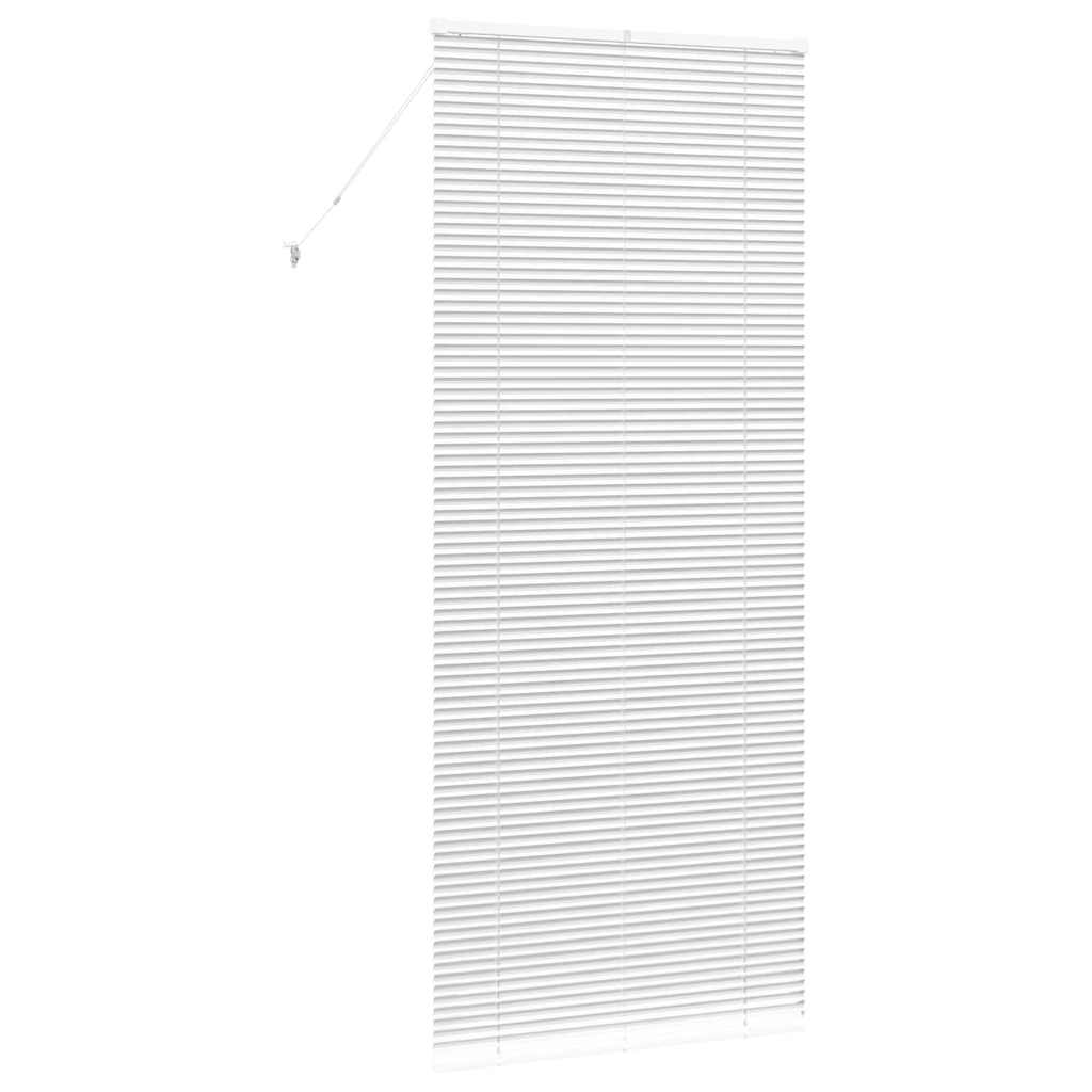 Raam Blind met gordijnen Anders Wit 80 x 130 cm Aluminium