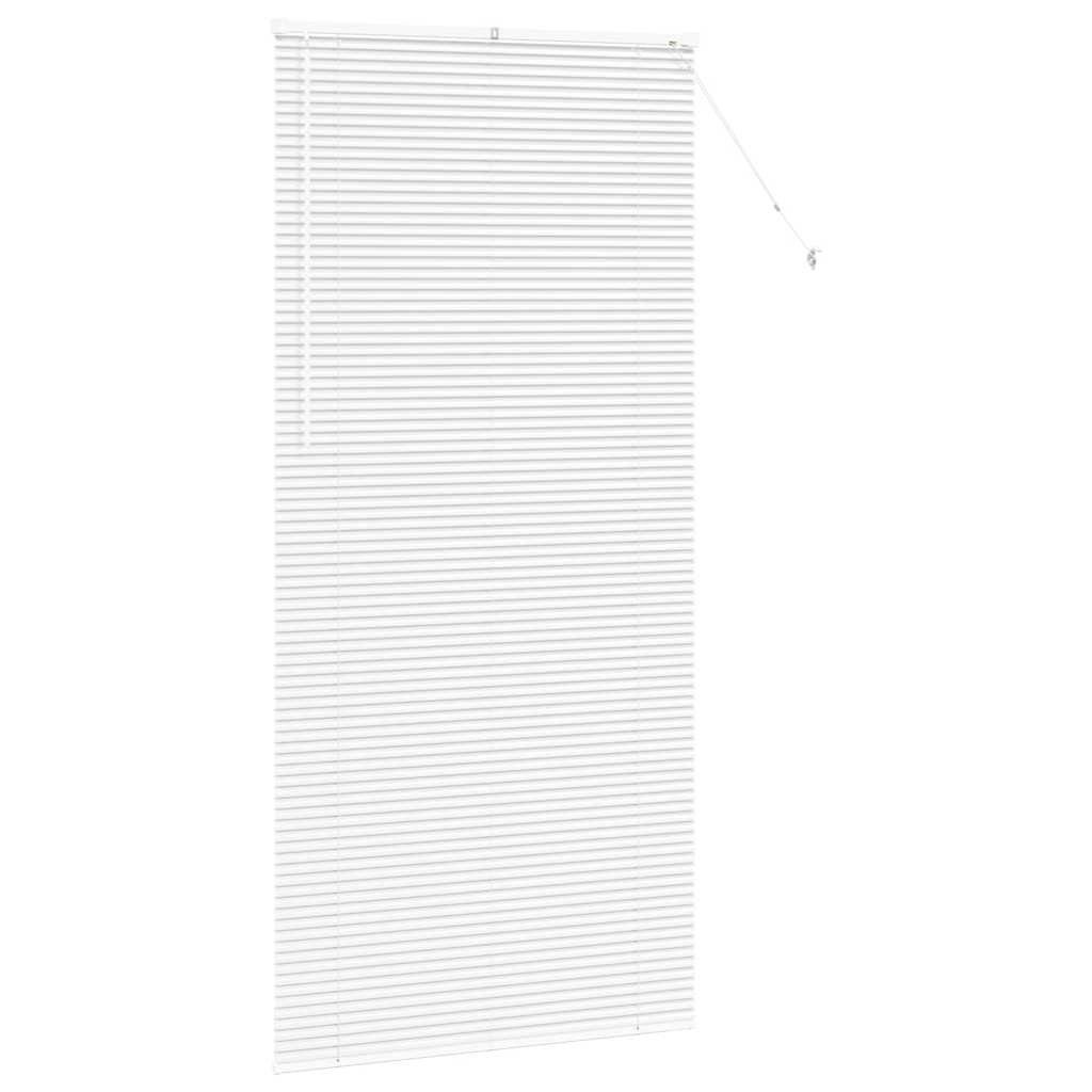 Raam Blind met gordijnen Anders Wit 80 x 130 cm Aluminium