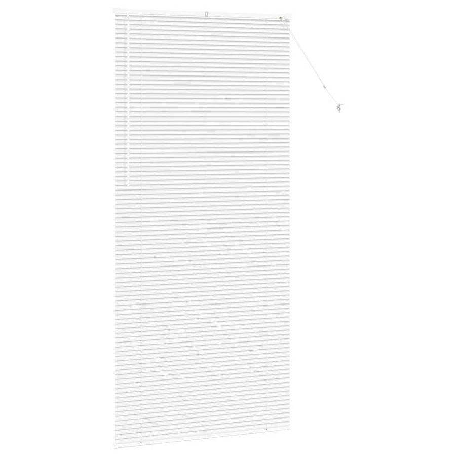 Raam Blind met gordijnen Anders Wit 80 x 130 cm Aluminium