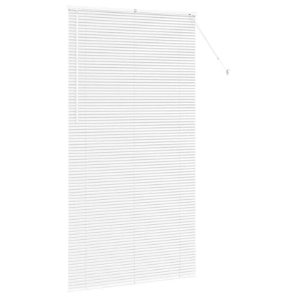 Raam Blind met gordijnen Anders Wit 110 x 220 cm Aluminium