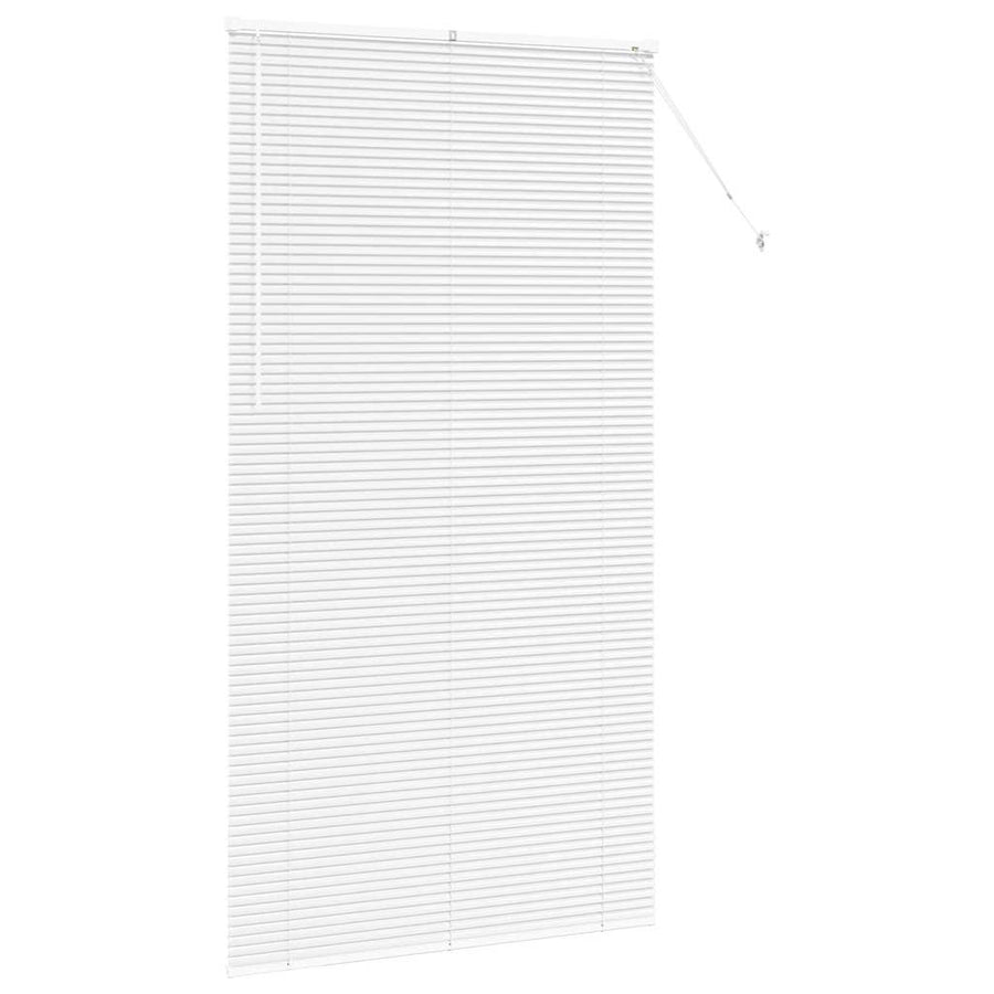 Raam Blind met gordijnen Anders Wit 110 x 220 cm Aluminium