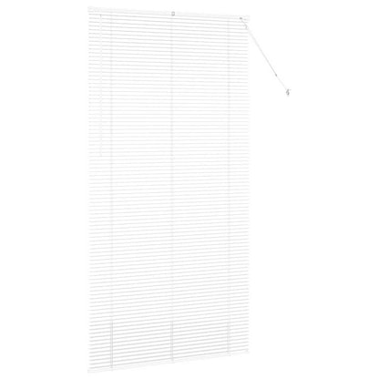 Raam Blind met gordijnen Anders Wit 110 x 220 cm Aluminium
