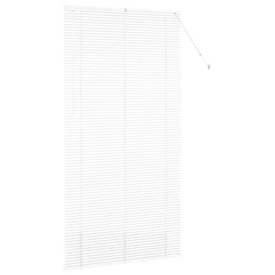 Raam Blind met gordijnen Anders Wit 110 x 220 cm Aluminium