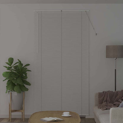 Raam Blind met gordijnen Anders Wit 80 x 130 cm Aluminium