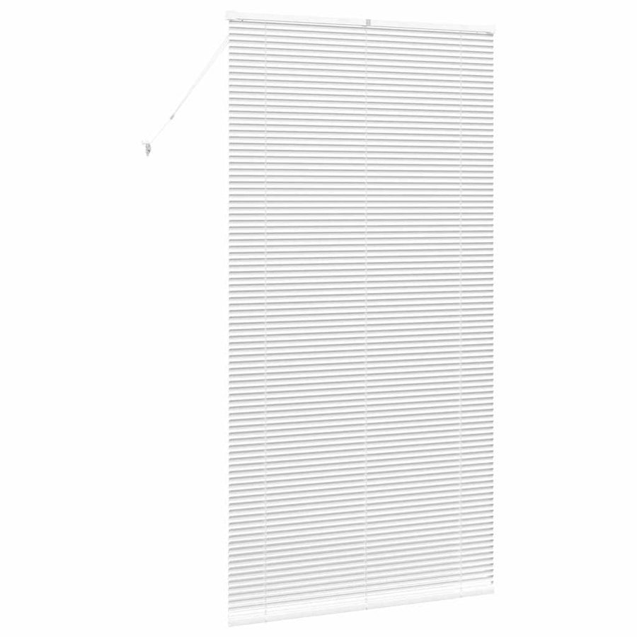 Raam Blind met gordijnen Anders Wit 80 x 130 cm Aluminium