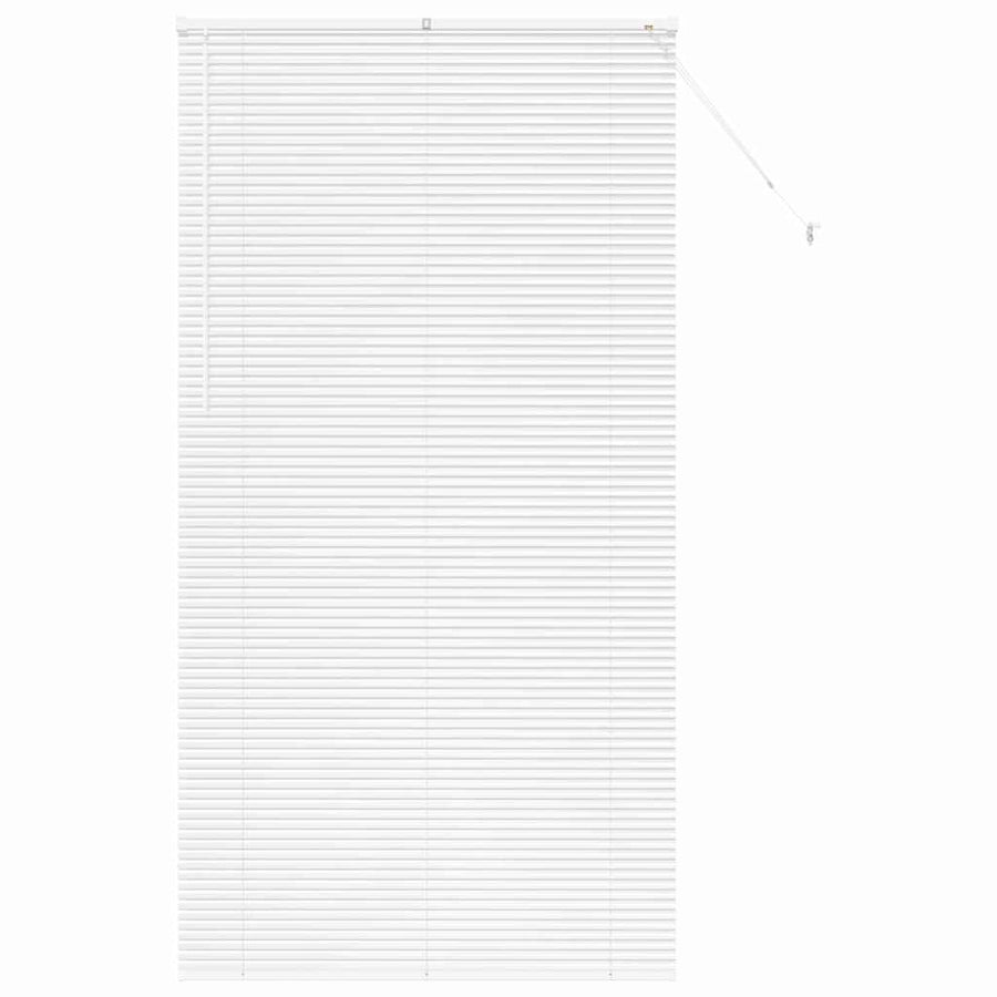 Raam Blind met gordijnen Anders Wit 80 x 130 cm Aluminium