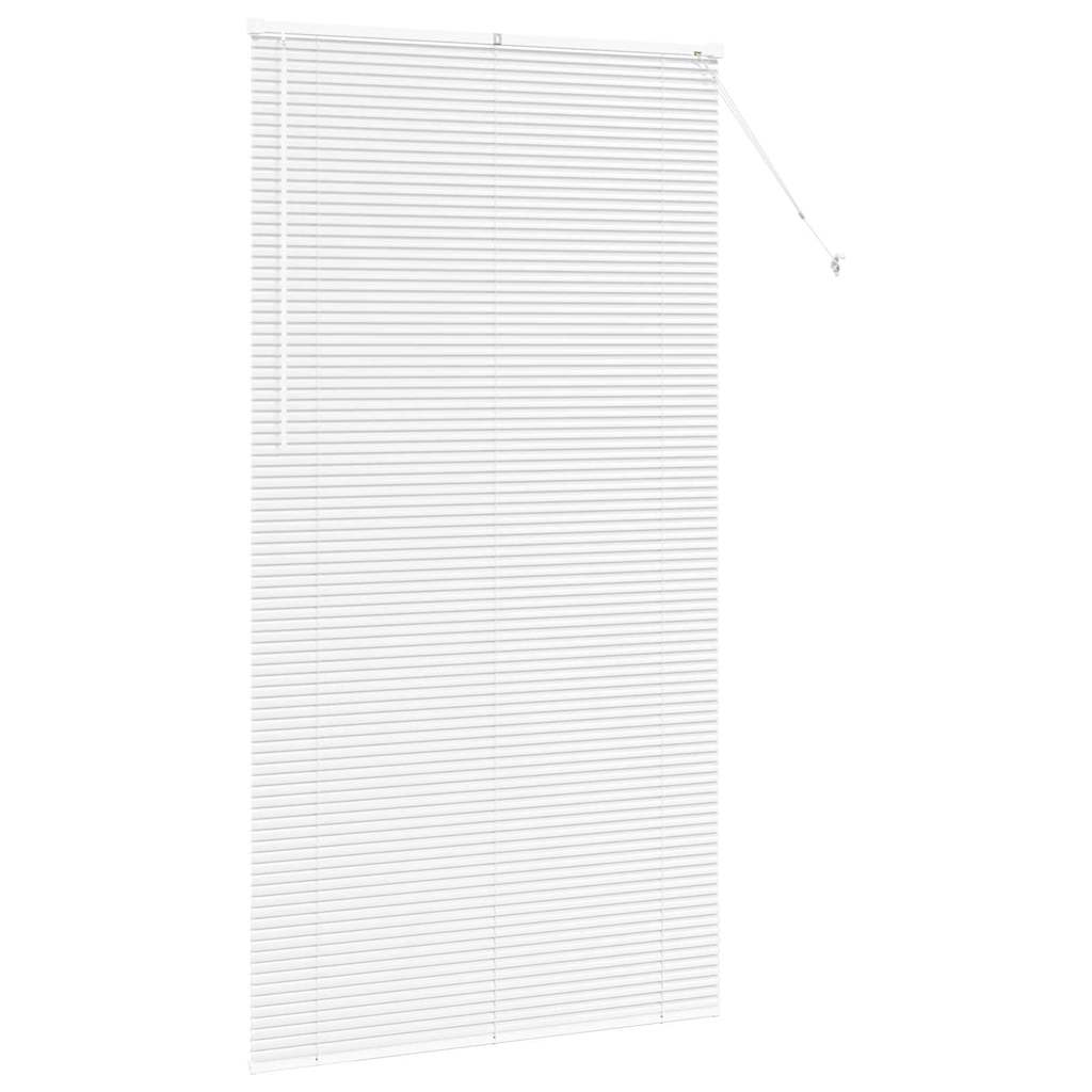 Raam Blind met gordijnen Anders Wit 120 x 220 cm Aluminium