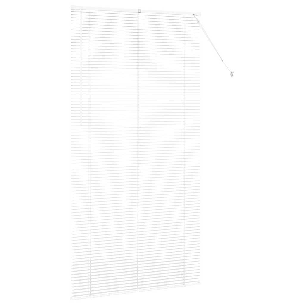 Raam Blind met gordijnen Anders Wit 120 x 220 cm Aluminium