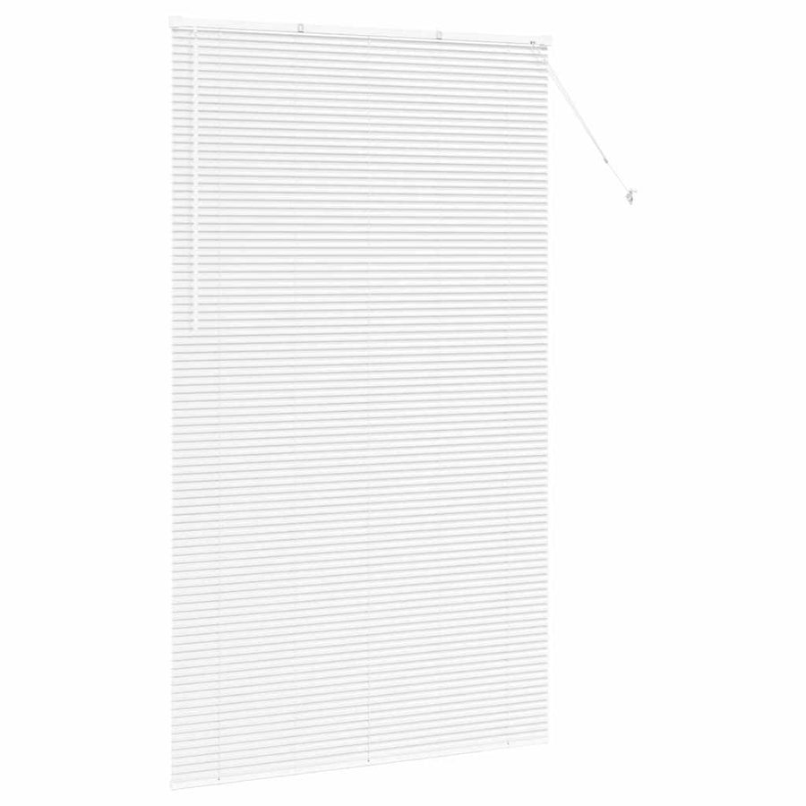 Raam Blind met gordijnen Anders Wit 80 x 130 cm Aluminium
