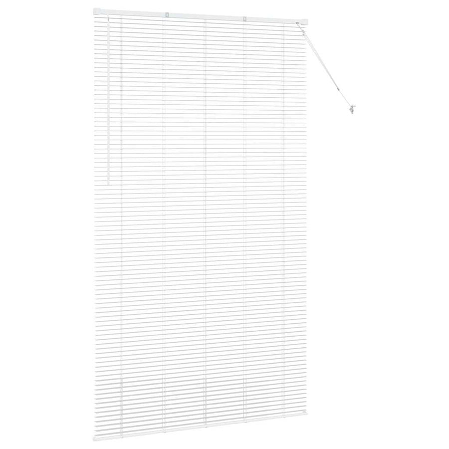 Raam Blind met gordijnen Anders Wit 80 x 130 cm Aluminium