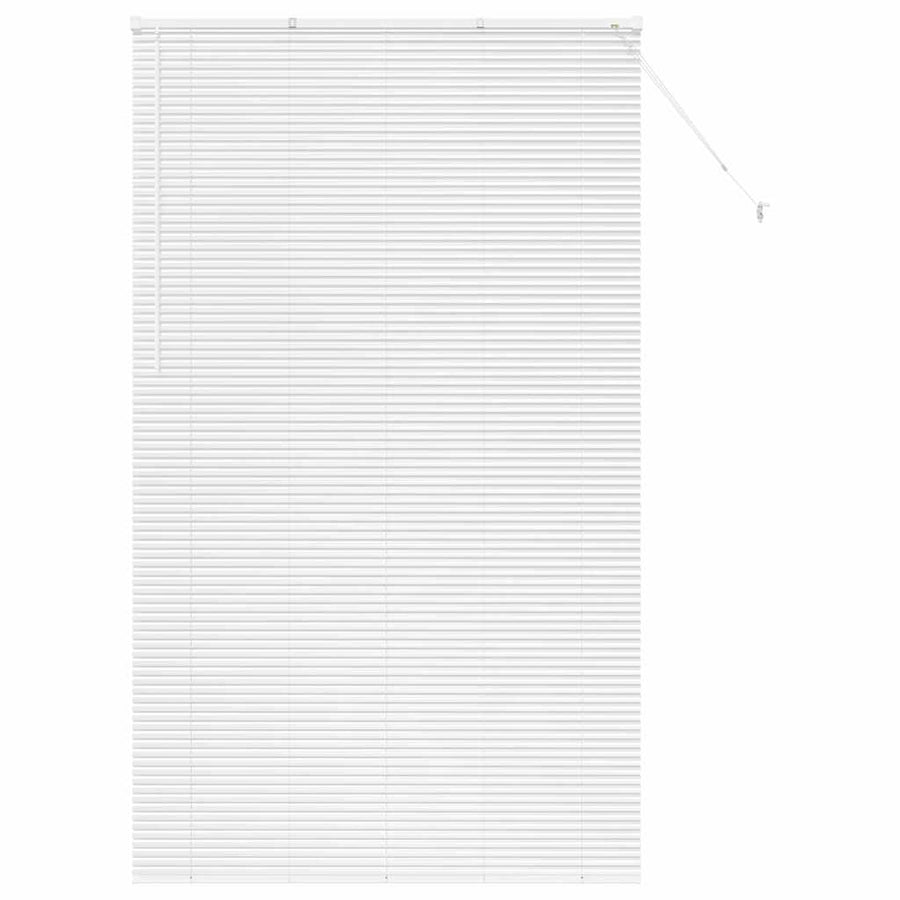 Raam Blind met gordijnen Anders Wit 80 x 130 cm Aluminium