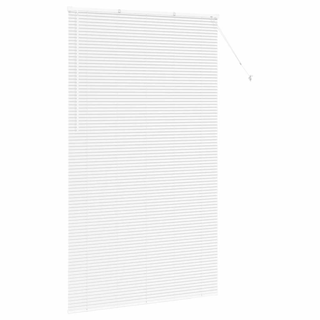 Raam Blind met gordijnen Anders Wit 80 x 130 cm Aluminium