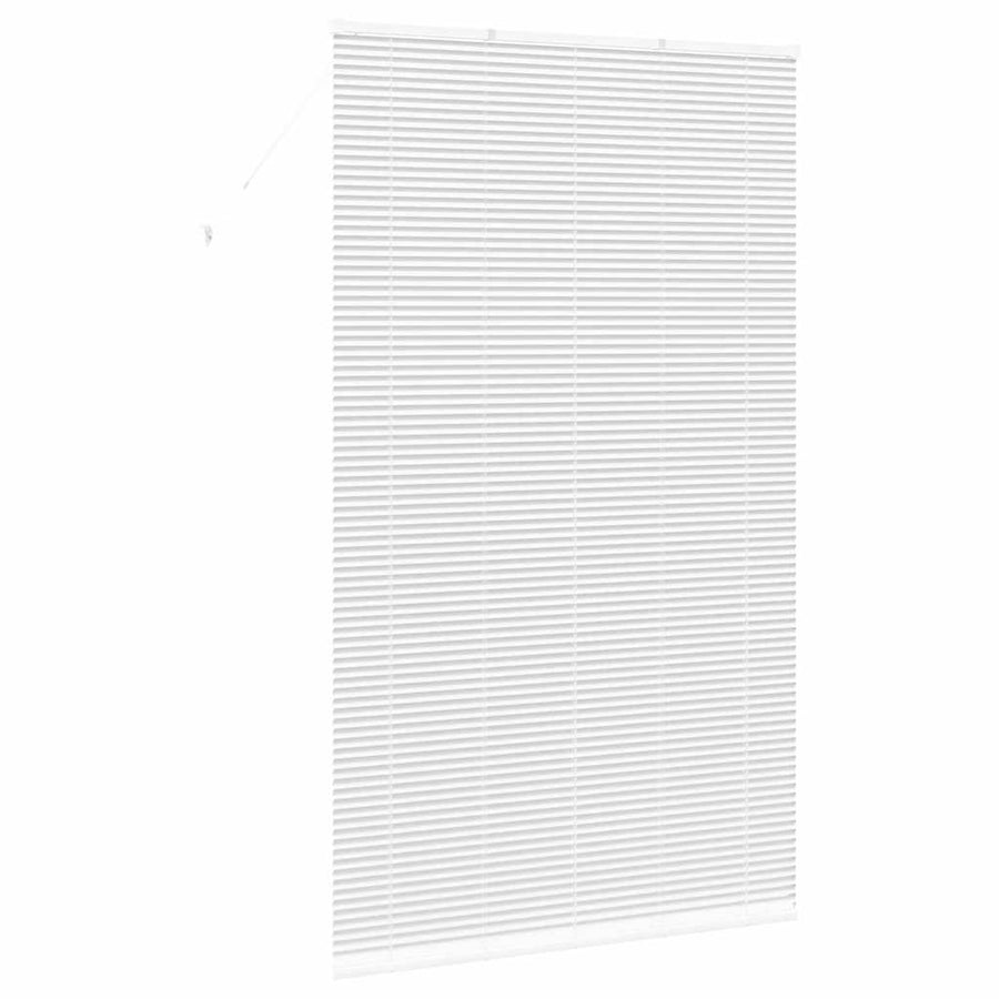 Raam Blind met gordijnen Anders Wit 80 x 130 cm Aluminium