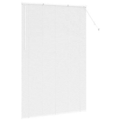Raam Blind met gordijnen Anders Wit 140 x 220 cm Aluminium