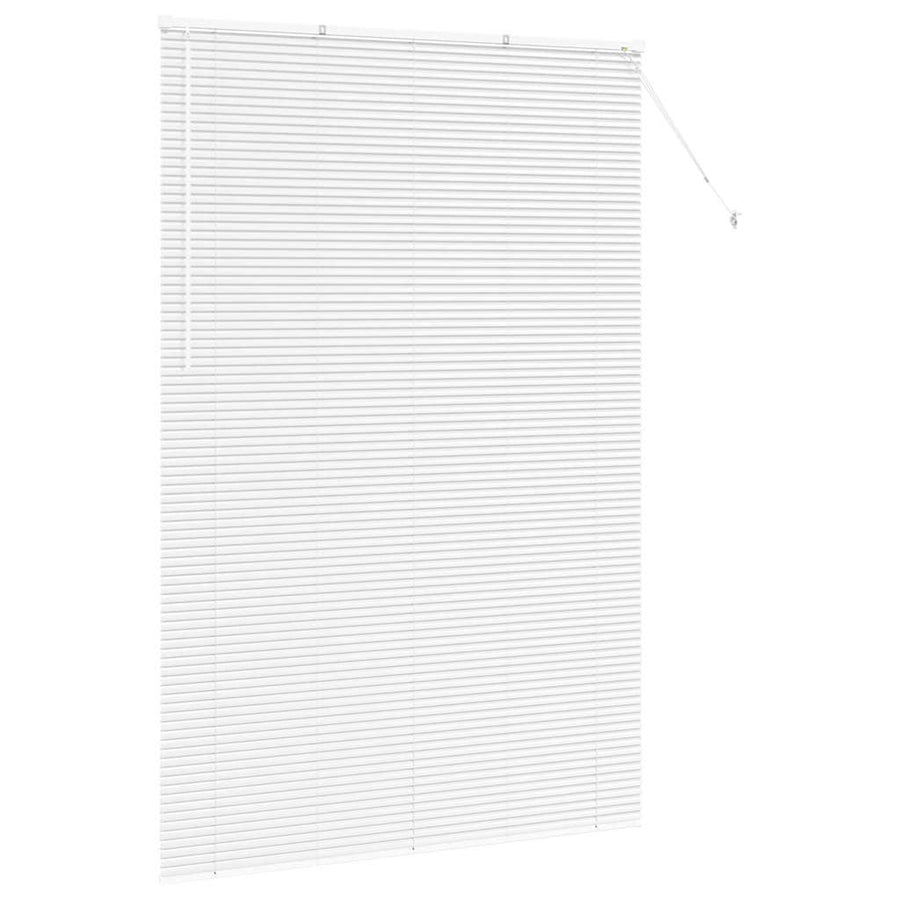 Raam Blind met gordijnen Anders Wit 80 x 130 cm Aluminium