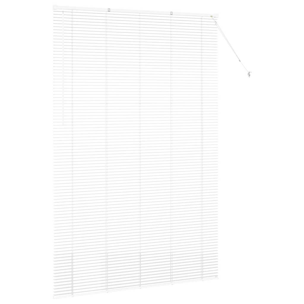 Raam Blind met gordijnen Anders Wit 80 x 130 cm Aluminium