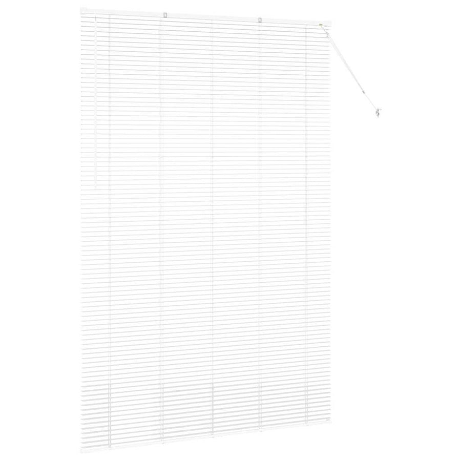 Raam Blind met gordijnen Anders Wit 80 x 130 cm Aluminium