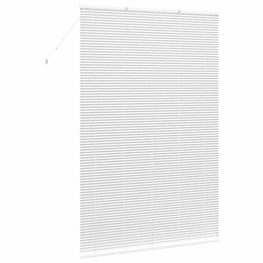Raam Blind met gordijnen Anders Wit 80 x 130 cm Aluminium