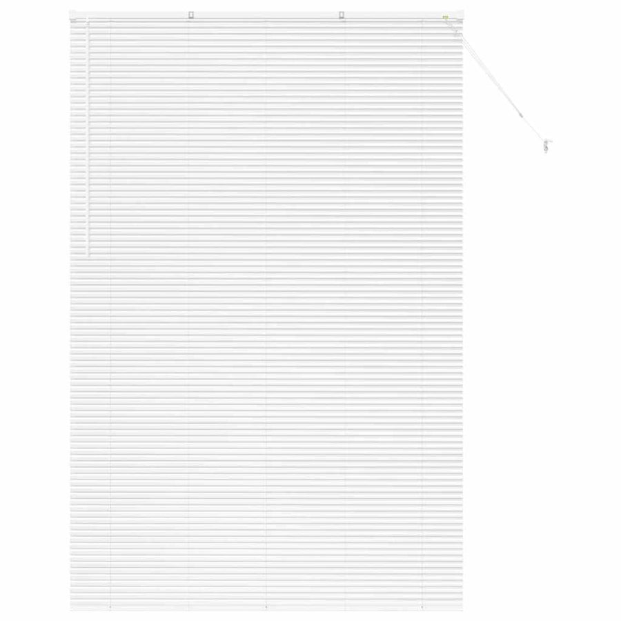 Raam Blind met gordijnen Anders Wit 80 x 130 cm Aluminium