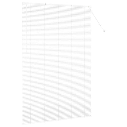 Raam Blind met gordijnen Anders Wit 150 x 220 cm Aluminium