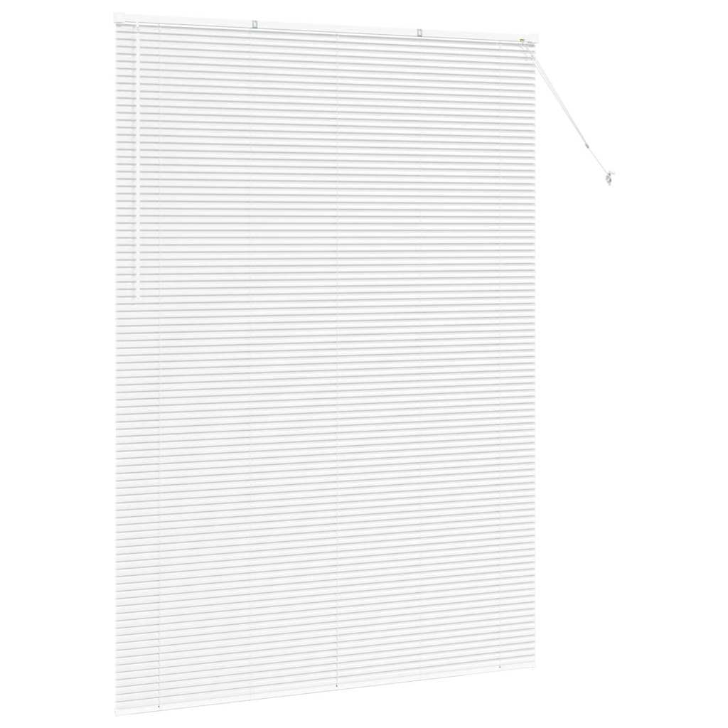 Raam Blind met gordijnen Anders Wit 155 x 220 cm Aluminium