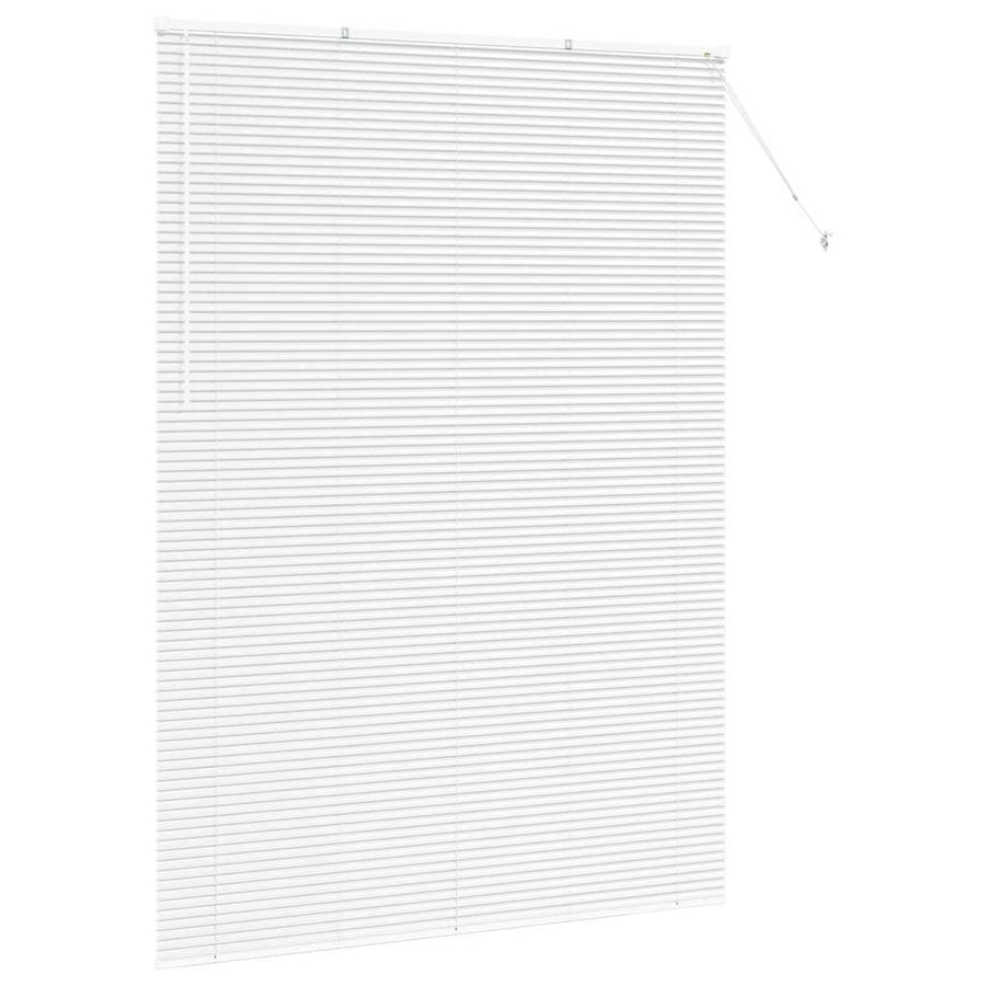 Raam Blind met gordijnen Anders Wit 155 x 220 cm Aluminium