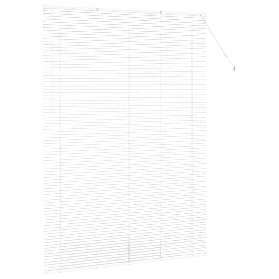 Raam Blind met gordijnen Anders Wit 155 x 220 cm Aluminium