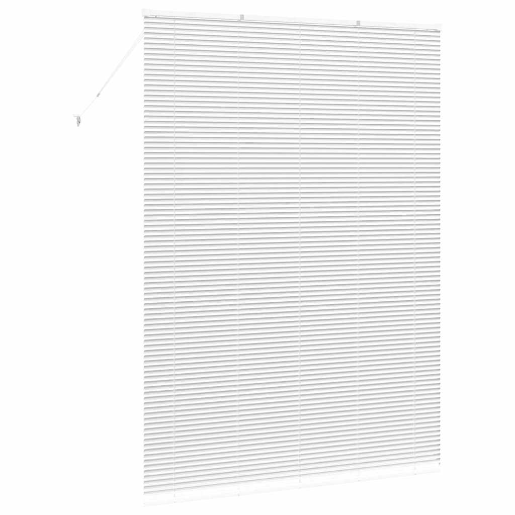 Raam Blind met gordijnen Anders Wit 155 x 220 cm Aluminium