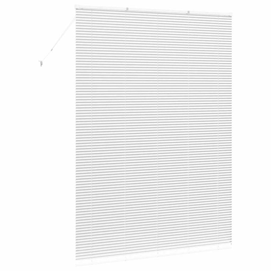 Raam Blind met gordijnen Anders Wit 155 x 220 cm Aluminium