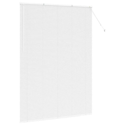 Raam Blind met gordijnen Anders Wit 160 x 220 cm Aluminium