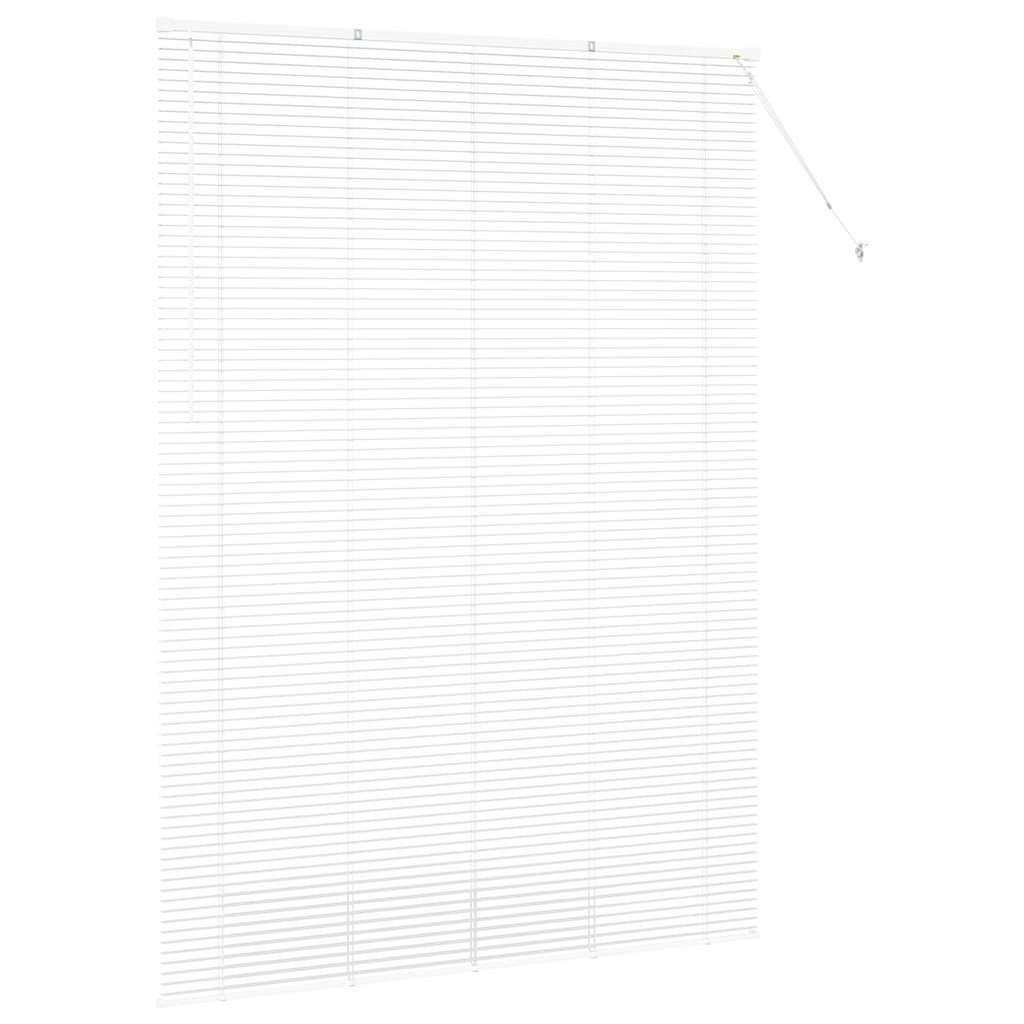 Raam Blind met gordijnen Anders Wit 160 x 220 cm Aluminium