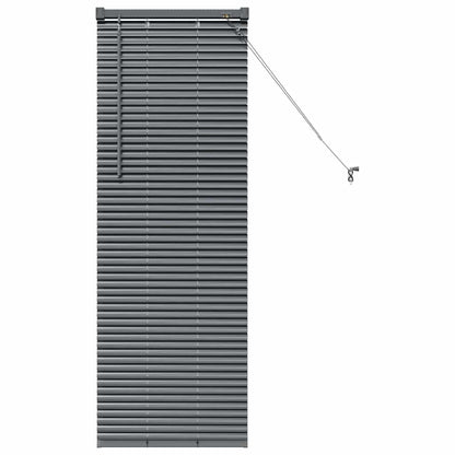 Raam Blind met gordijnen Anders Donkergrijs 80 x 130 cm Aluminium