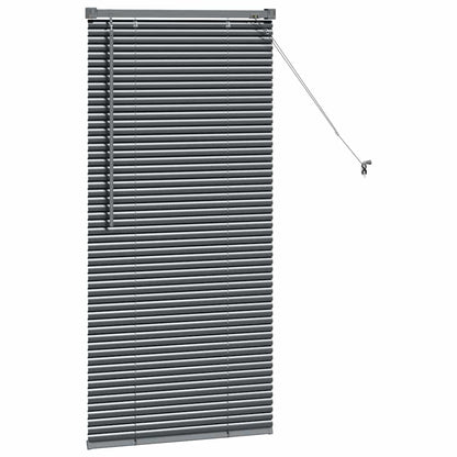 Raam Blind met gordijnen Anders Donkergrijs 60 x 130 cm Aluminium