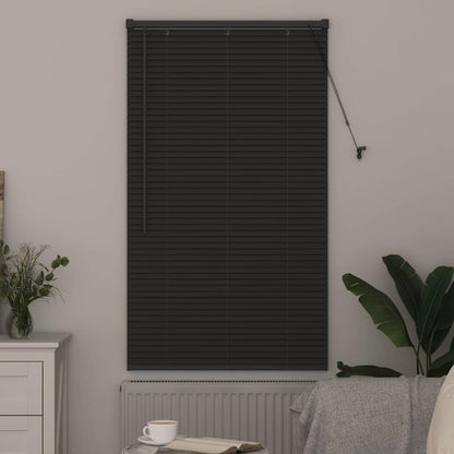 Raam Blind met gordijnen Anders Donkergrijs 80 x 130 cm Aluminium