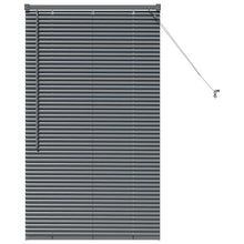 Raam Blind met gordijnen Anders Donkergrijs 80 x 130 cm Aluminium