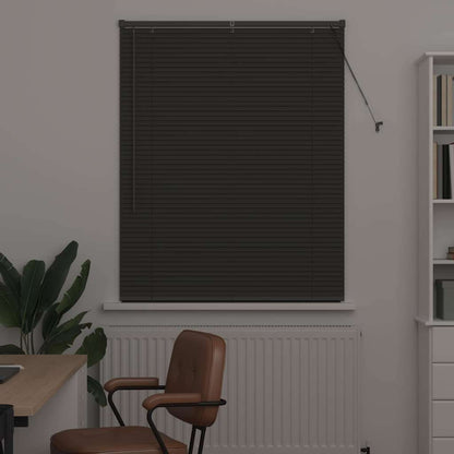 Raam Blind met gordijnen Anders Donkergrijs 100 x 130 cm Aluminium