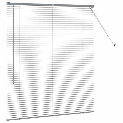 Raam Blind met gordijnen Anders Donkergrijs 110 x 130 cm Aluminium