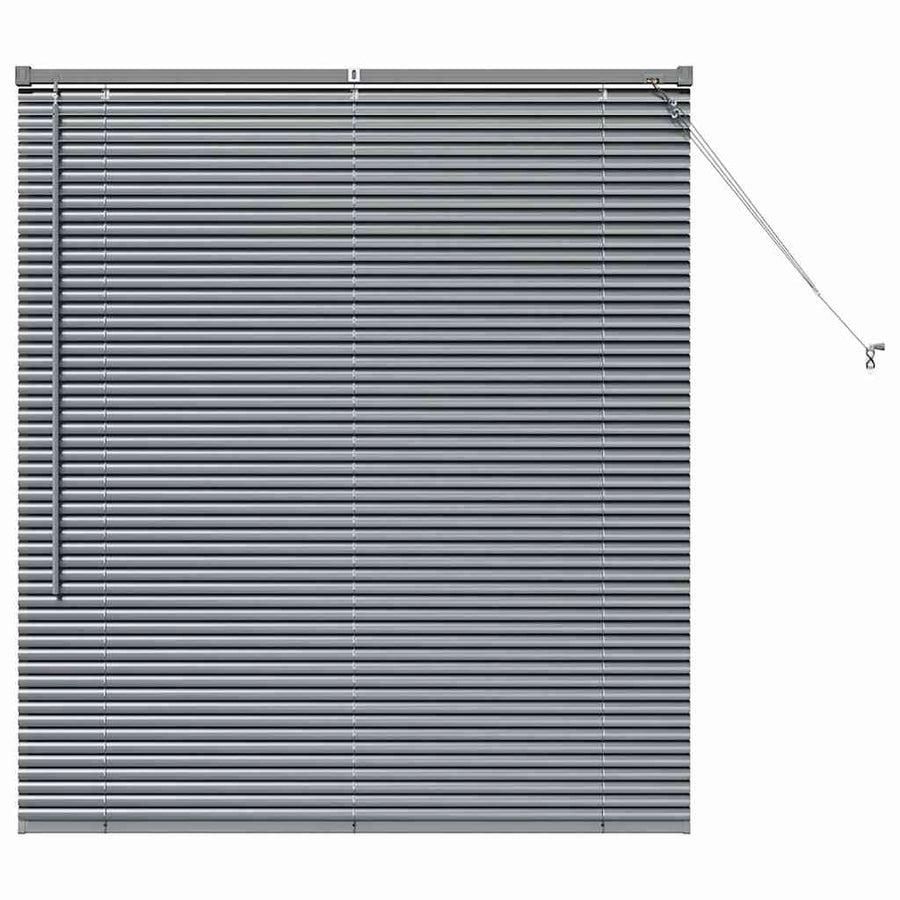 Raam Blind met gordijnen Anders Donkergrijs 80 x 130 cm Aluminium