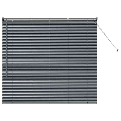 Raam Blind met gordijnen Anders Donkergrijs 80 x 130 cm Aluminium