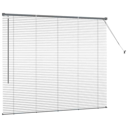 Raam Blind met gordijnen Anders Donkergrijs 80 x 130 cm Aluminium