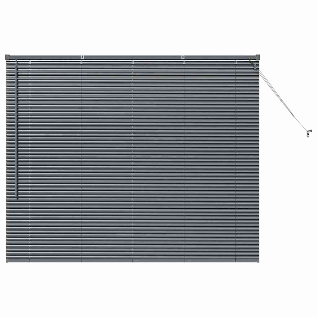 Raam Blind met gordijnen Anders Donkergrijs 80 x 130 cm Aluminium