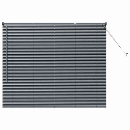 Raam Blind met gordijnen Anders Donkergrijs 80 x 130 cm Aluminium