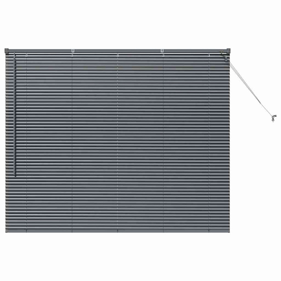 Raam Blind met gordijnen Anders Donkergrijs 80 x 130 cm Aluminium