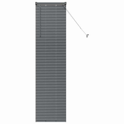 Raam Blind met gordijnen Anders Donkergrijs 80 x 130 cm Aluminium