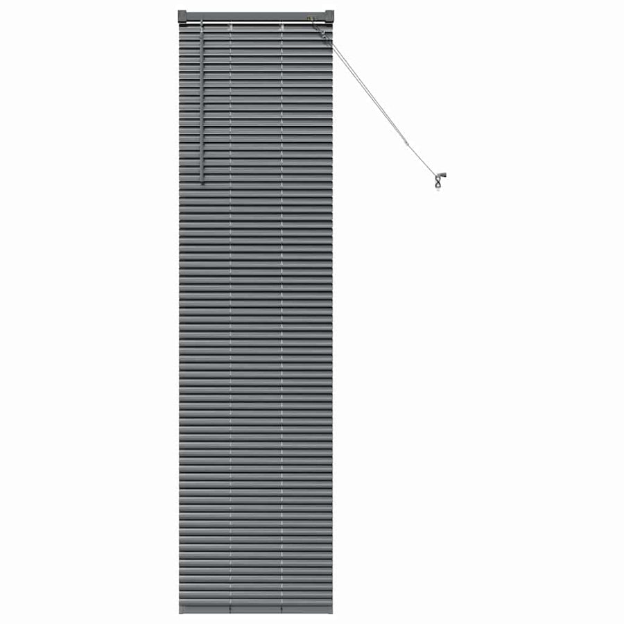 Raam Blind met gordijnen Anders Donkergrijs 80 x 130 cm Aluminium