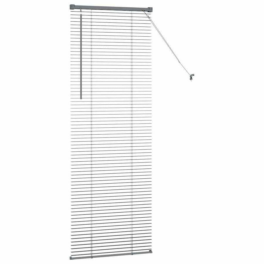 Raam Blind met gordijnen Anders Donkergrijs 80 x 130 cm Aluminium