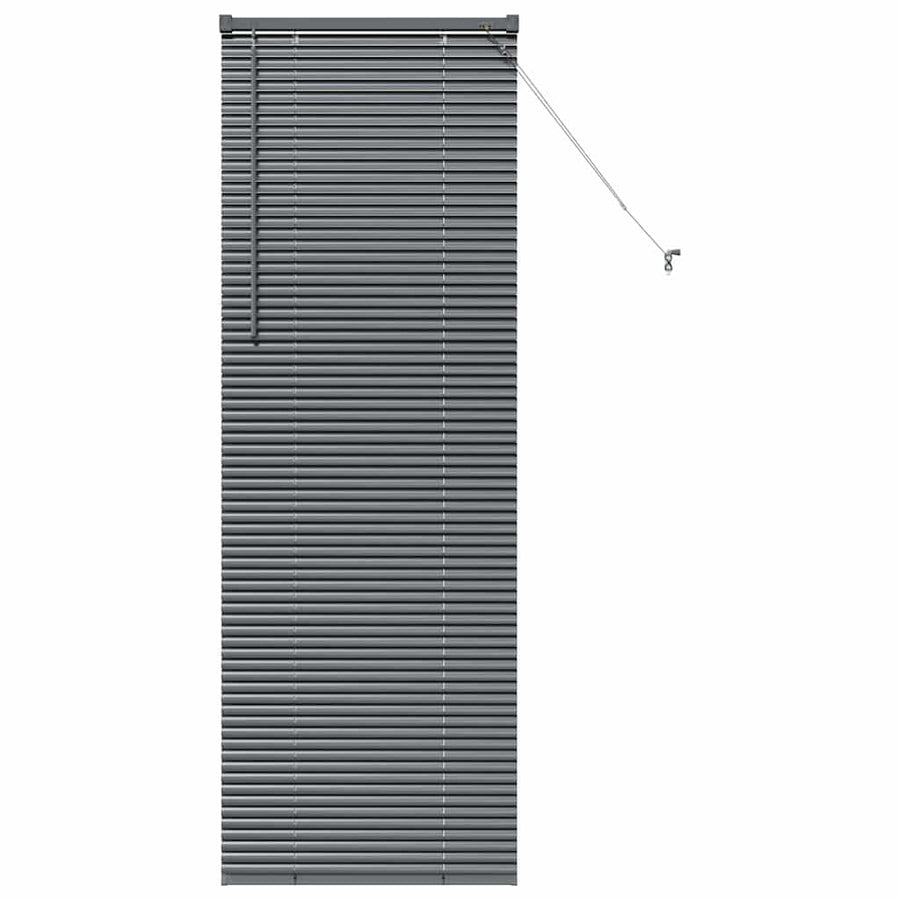 Raam Blind met gordijnen Anders Donkergrijs 80 x 130 cm Aluminium