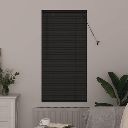 Raam Blind met gordijnen Anders Donkergrijs 80 x 130 cm Aluminium